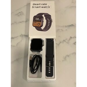 Heart Rate Smart Watch Model F58 Black Fitness Tracker 2.0 Inch Screen USB Cable